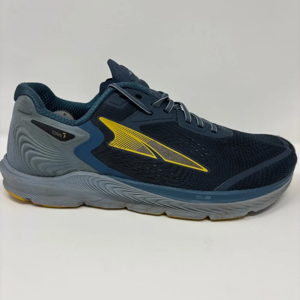Altra Torin 5 Men's Size 11 Blue Yellow Running Shoes (AL0A547F408)